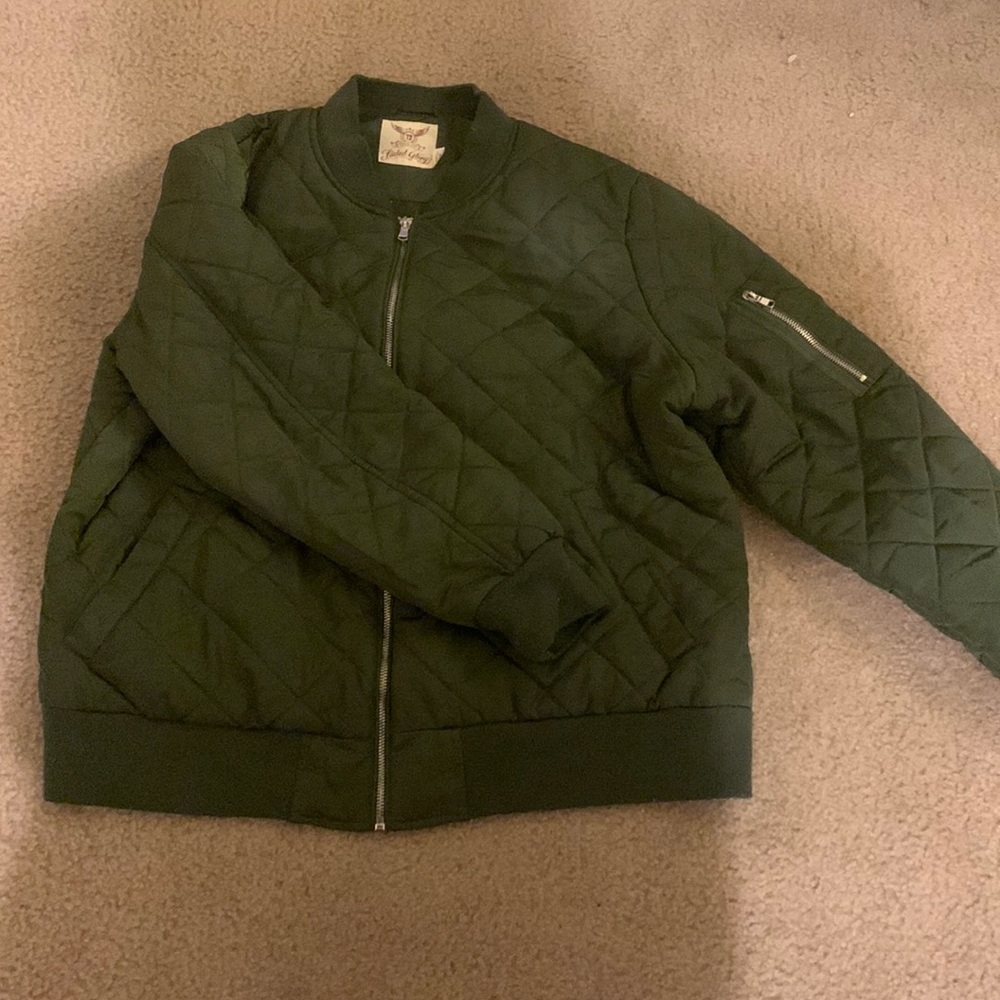 Faded Glory Army Green bomber jacket